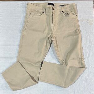 Men’s Kenneth Cole Khaki Denim Pants 36-32. Like new